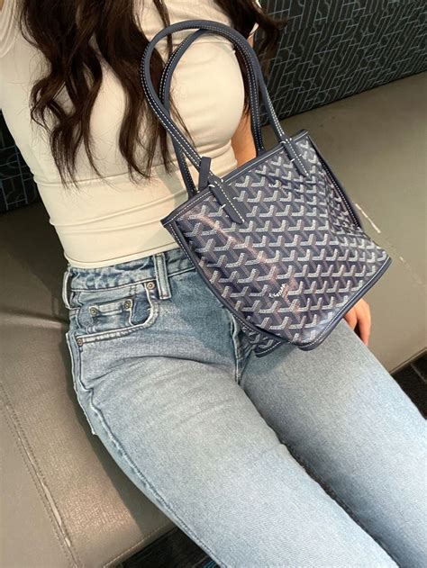 goyard mini anjou blue|goyard anjou mini dupe.